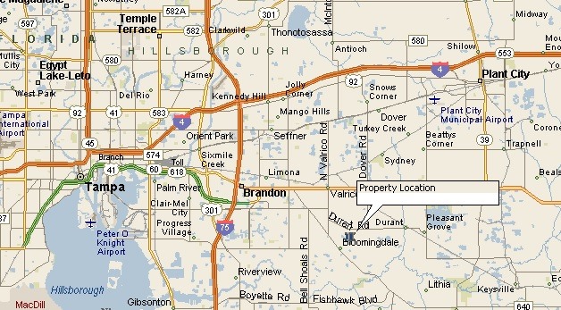 Map Of Valrico Florida
